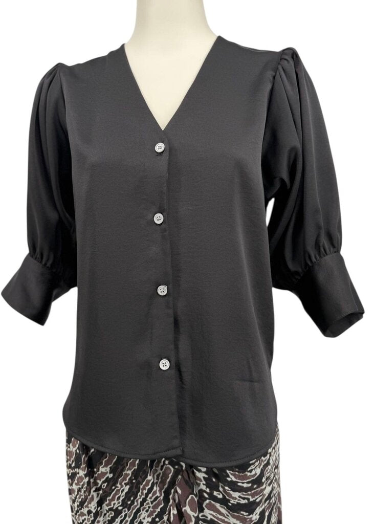 Silk Feel 3/4 Sleeve V Neck / JC5