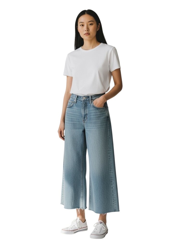 Andi High Rise Wide Leg Ankle Jeans