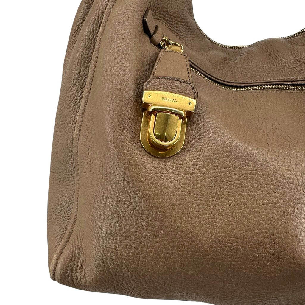 Prada Pushlock Shoulder Bag