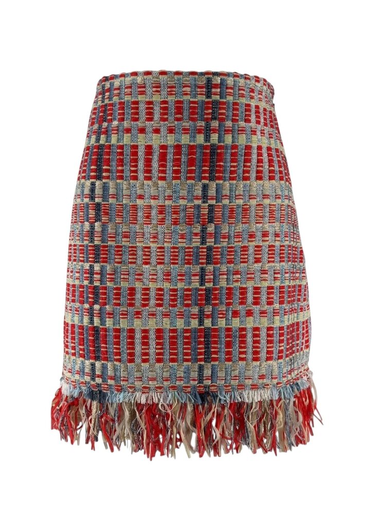 Indigo Tweed Skirt/JE5