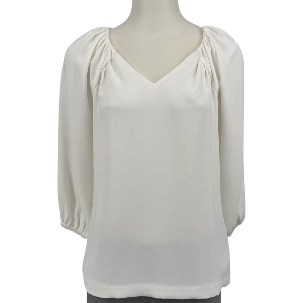 Trina Turk White V Neck Top
