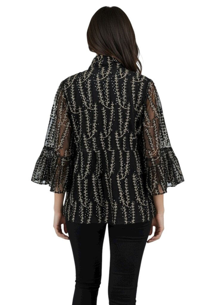 Gold Sparkle Black Jacket/KA5