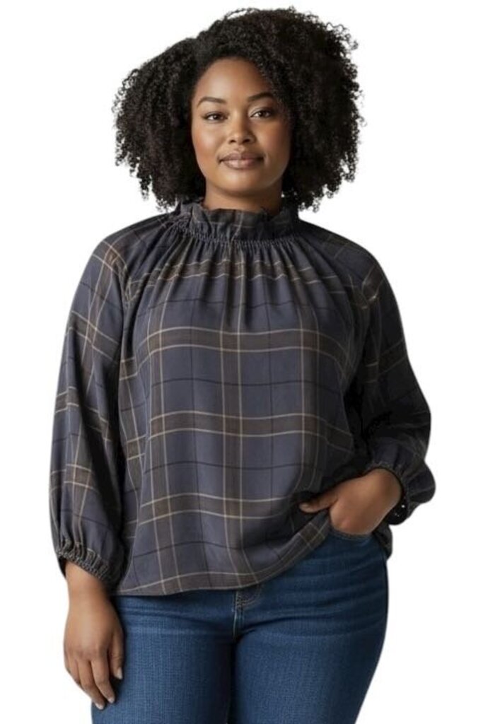 Long Sleeve Blue Plaid\KA5