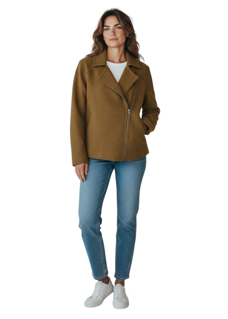 Ellen Fisher Side Zip Cardigan Yellow