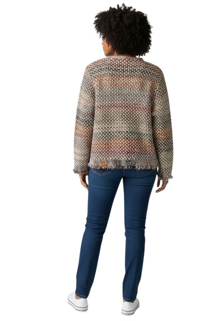 Veronica Beard Red Multi Sariyah Knit Jacket