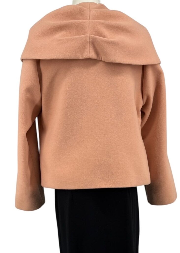 Pink Cowl Neck Vintage Coat