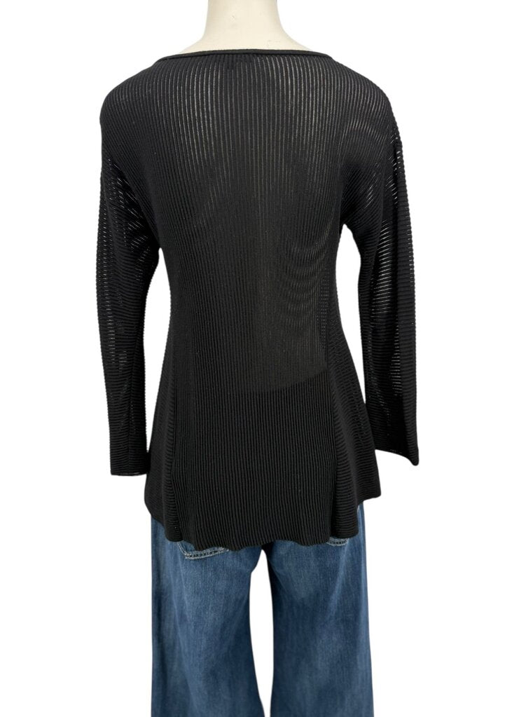 Lafayette 148 Black Ribbed