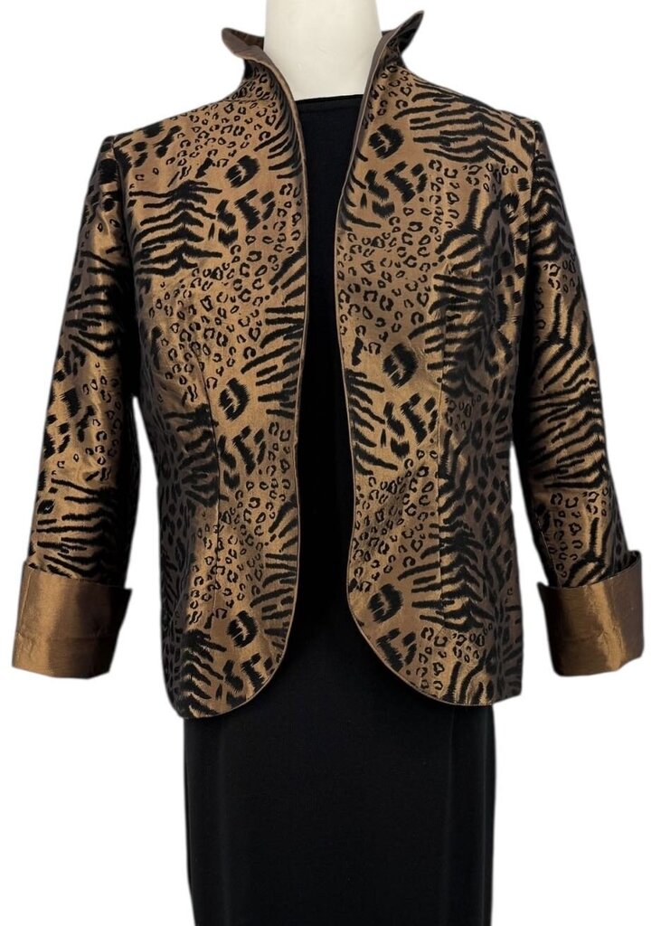Grace Chuang Leopard Print Gold Jacket