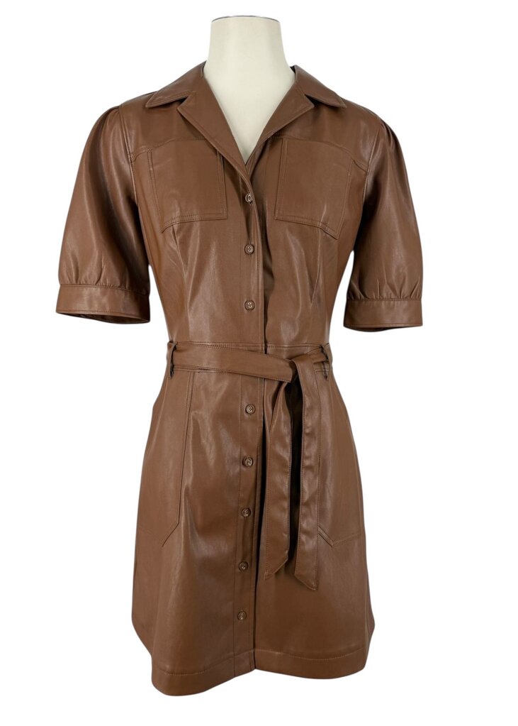 Paige Mayslie Faux Leather Dress