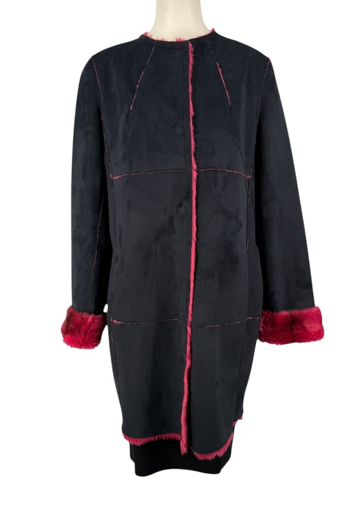 Faux Pink Save The Queen Italian Faux Fur