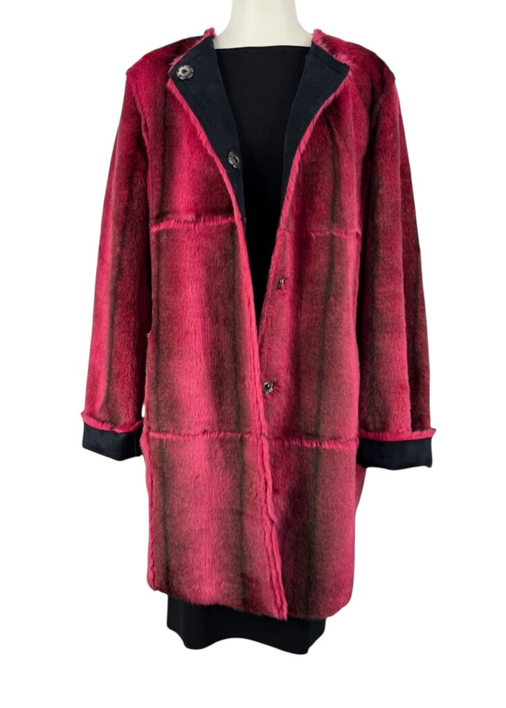 Faux Pink Save The Queen Italian Faux Fur