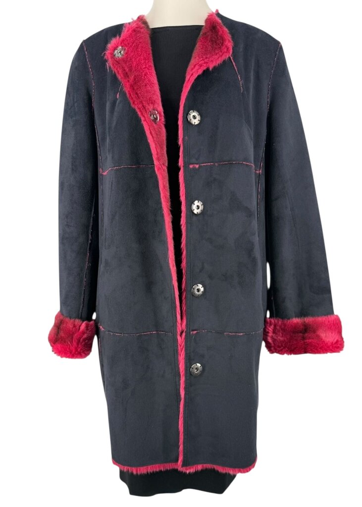 Faux Pink Save The Queen Italian Faux Fur