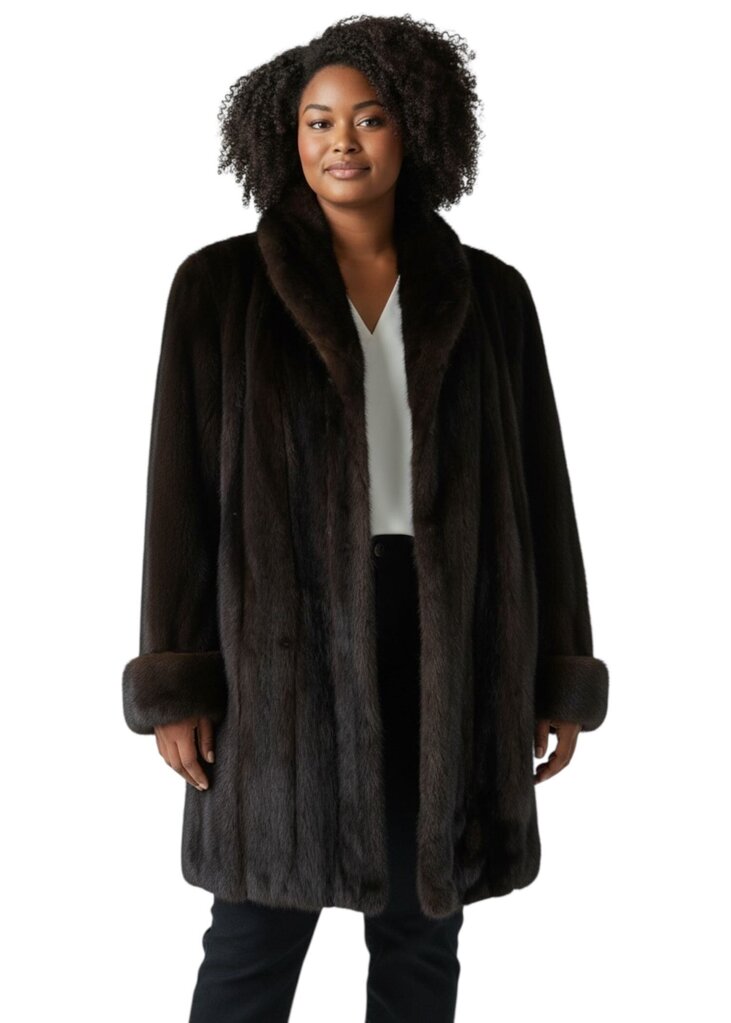 Collared Mink Coat