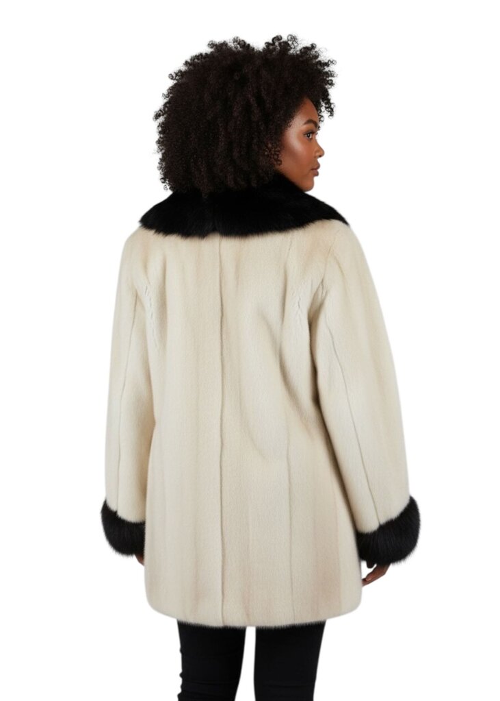 Yudofsky Mink Stroller with Fur Collar