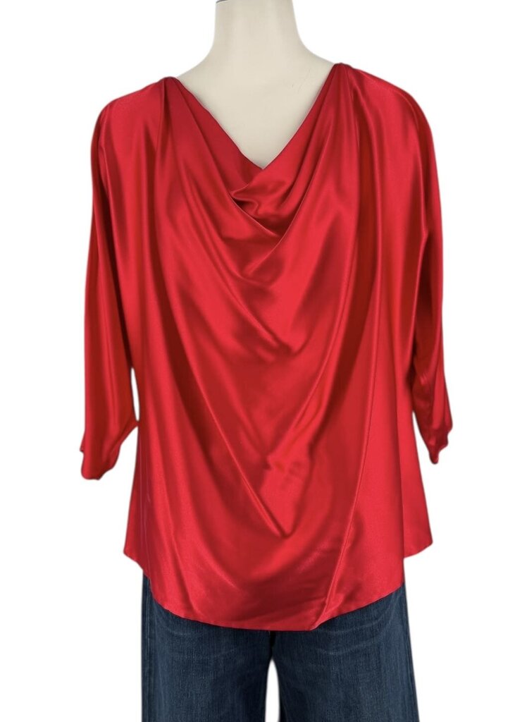 Silk Cowl Neck Top