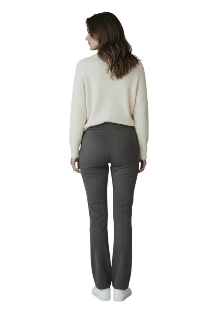 Faux Suede Straight Leg Pants