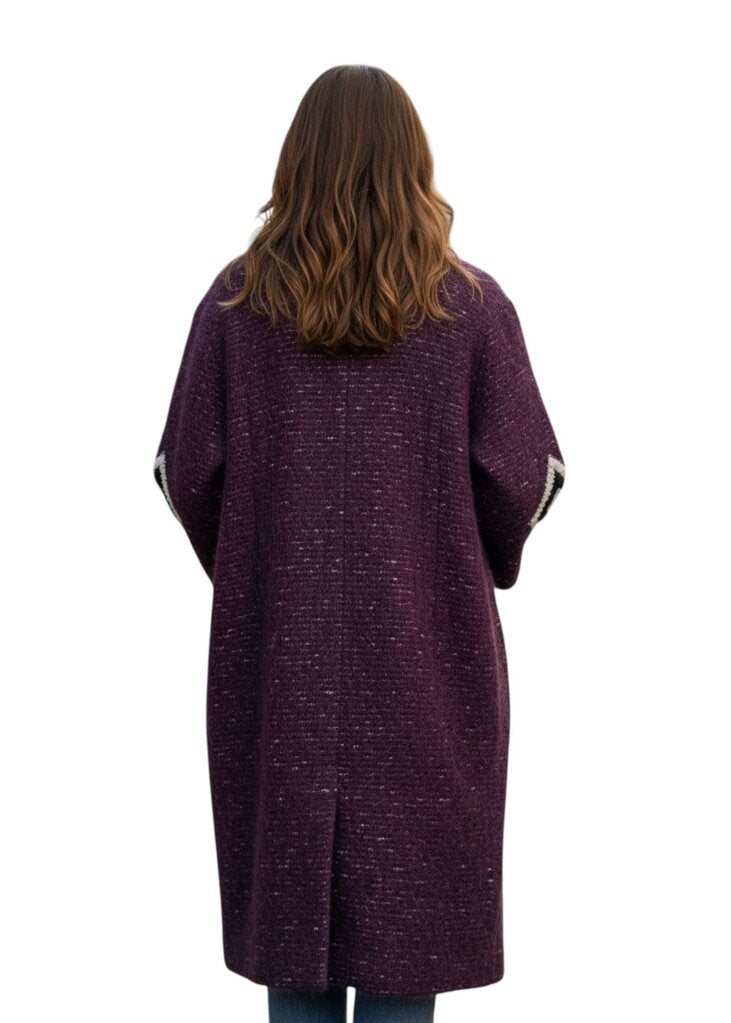 Fur Collar Wool Blend Trench / LE5