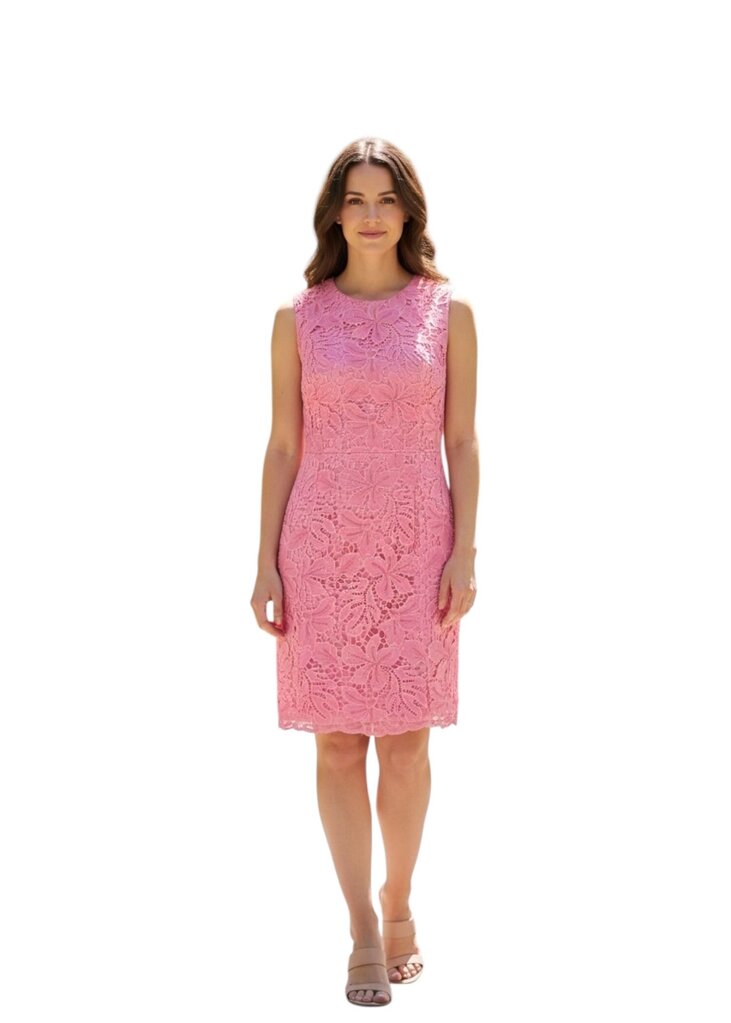 Endless Rose Sleeveless Eyelet Midi Dress