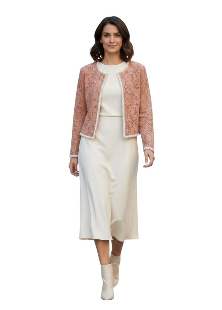 Floral Sparkle Trim Cardigan