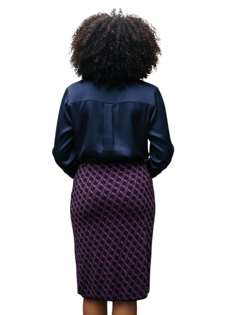Diane Von Furstenberg Midi Skirt Cube Purple