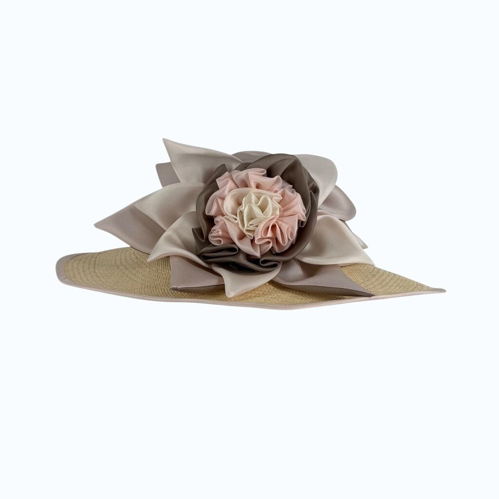Silk Flower With Pink Rim