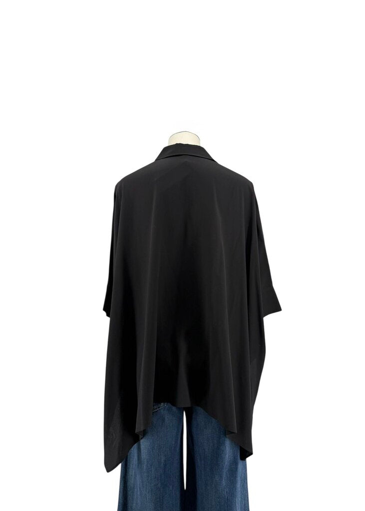 Gucci Women's Silk Short Sleeve Box Blouse