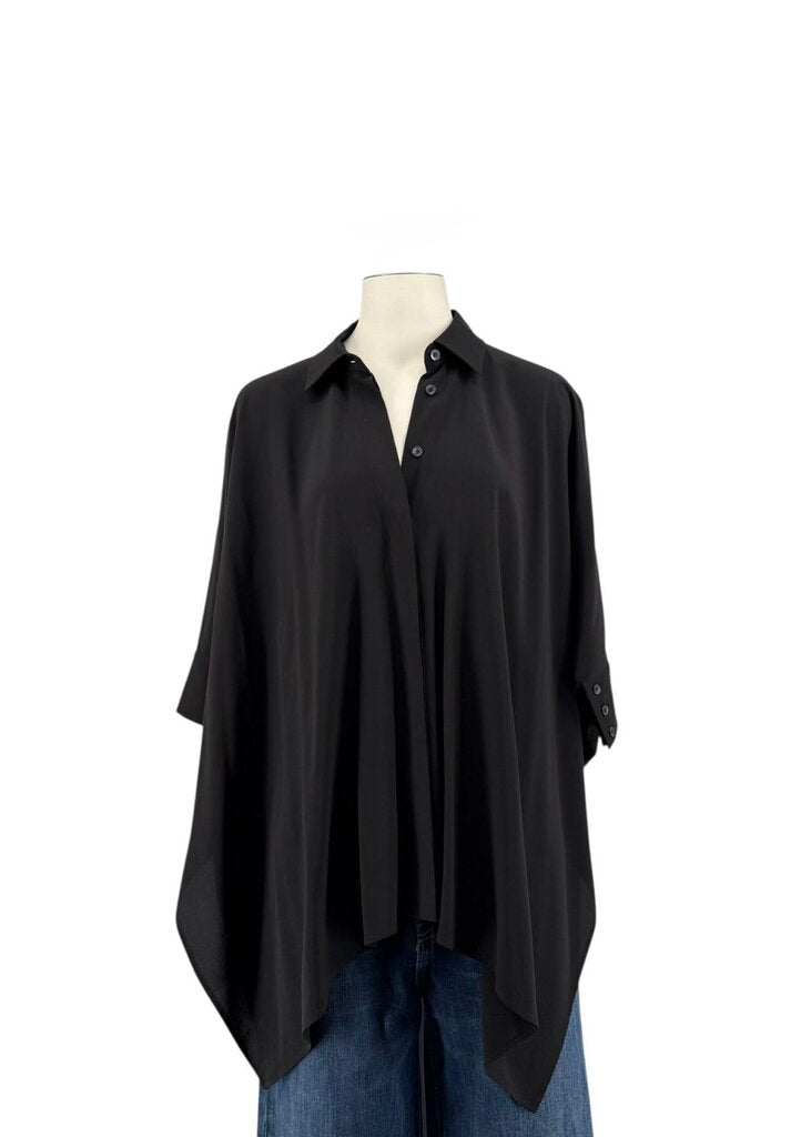 Gucci Women's Silk Short Sleeve Box Blouse