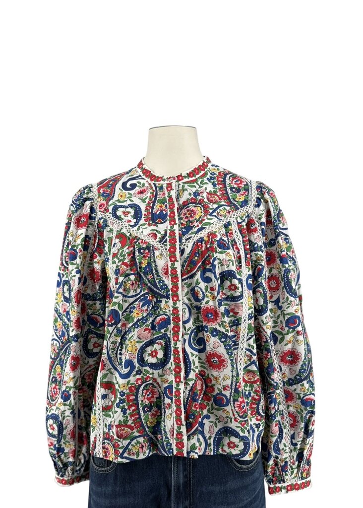 Love The Label Blue Floral Long Sleeve