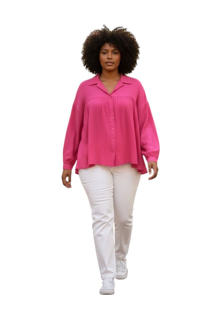 Curate by Trelise Cooper Pink Long Sleeve Button Up
