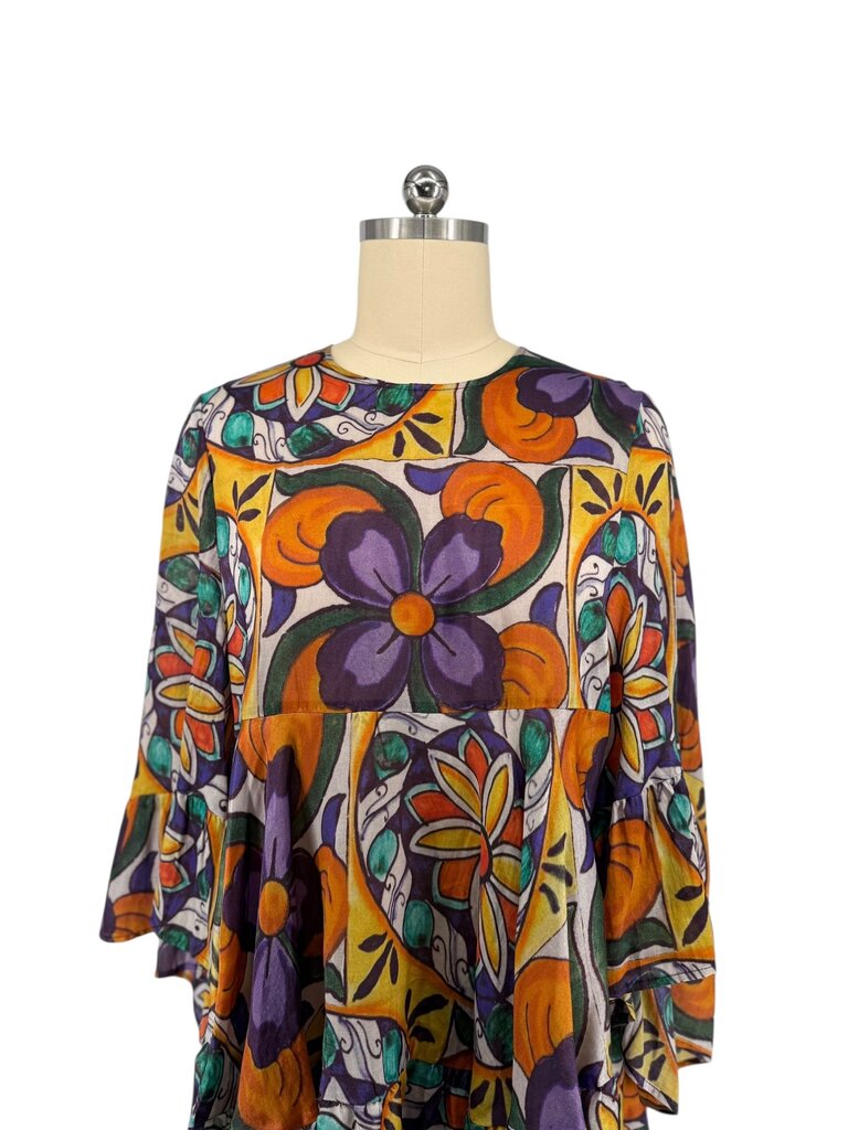 Orange Ruffle Dress by Trelise Cooper