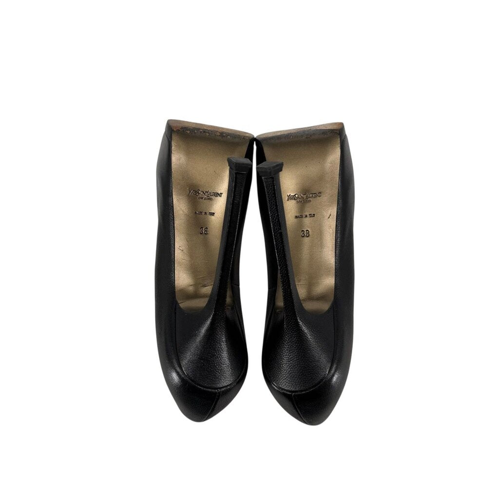 Leather Platform Stilettos