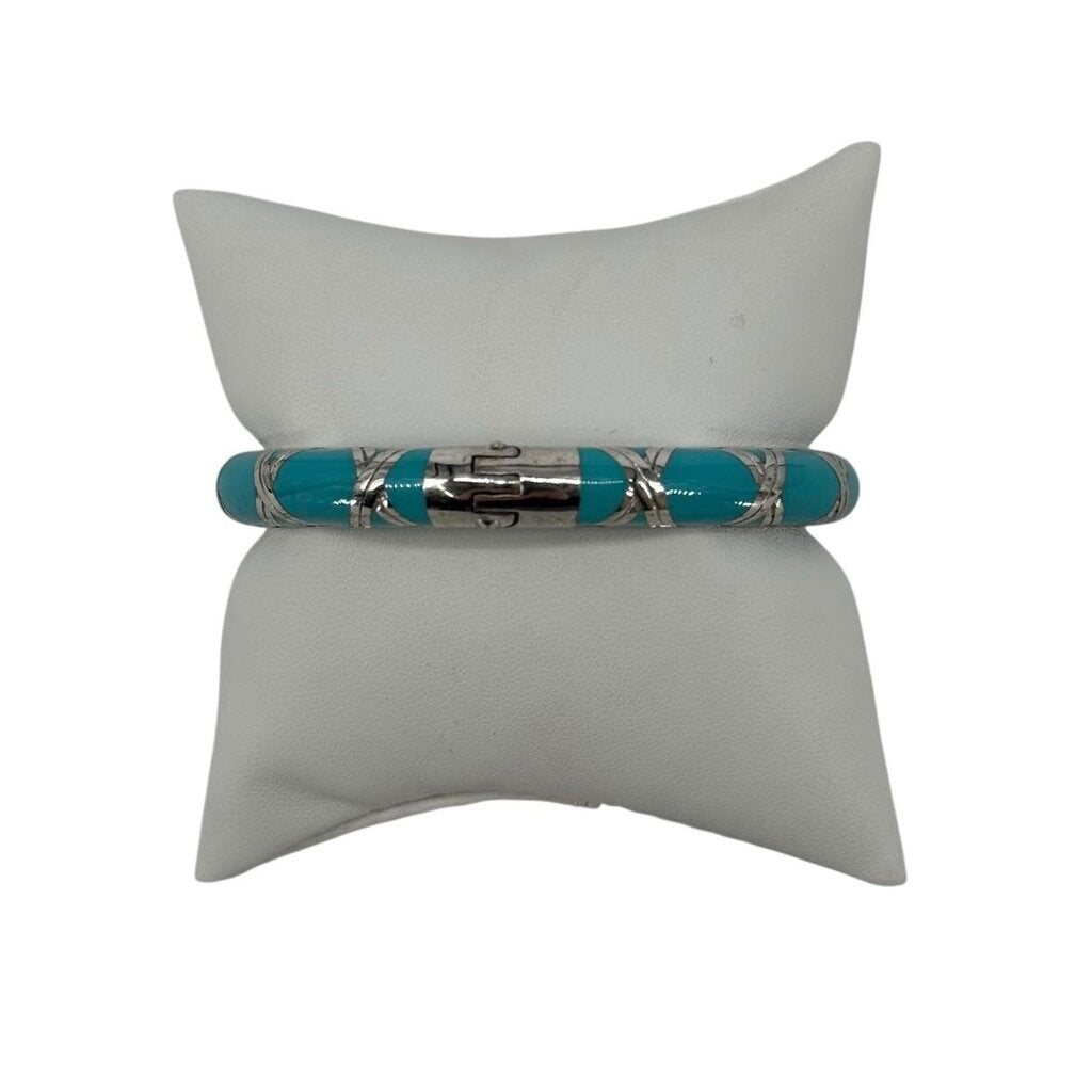 Vintage Resin Bamboo Hinged Bangle
