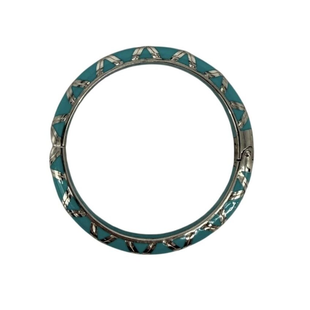 Vintage Resin Bamboo Hinged Bangle