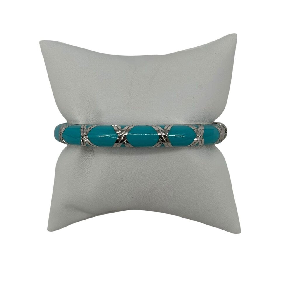 Vintage Resin Bamboo Hinged Bangle