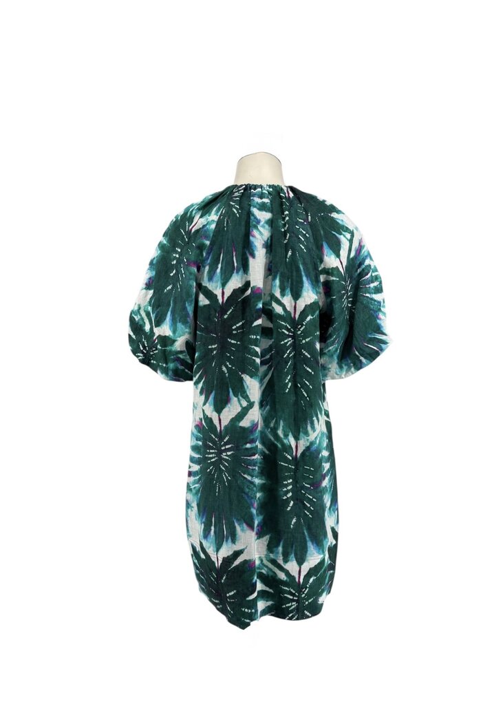 Tie Dye Button Up Midi Dress