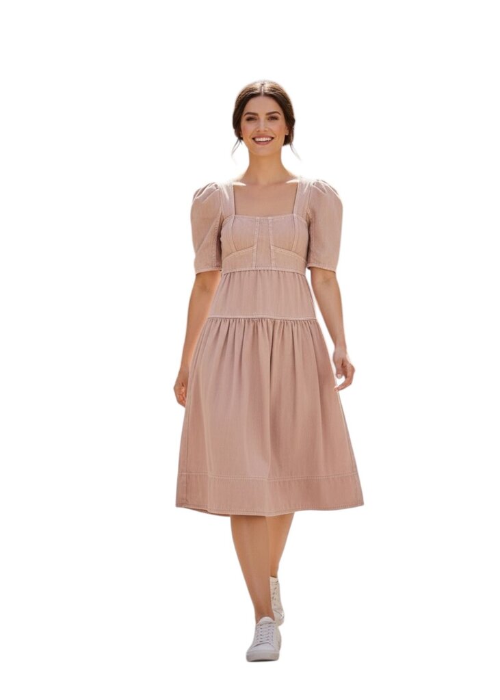 Ulla Johnson Corset Jean Empire Waist Dress