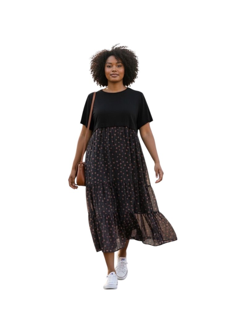 Curate Take a Twirl Dress in Coffee