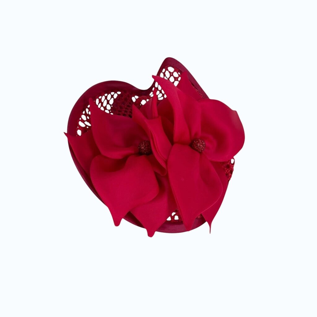 Jeweled Flowers Mesh Fascinator