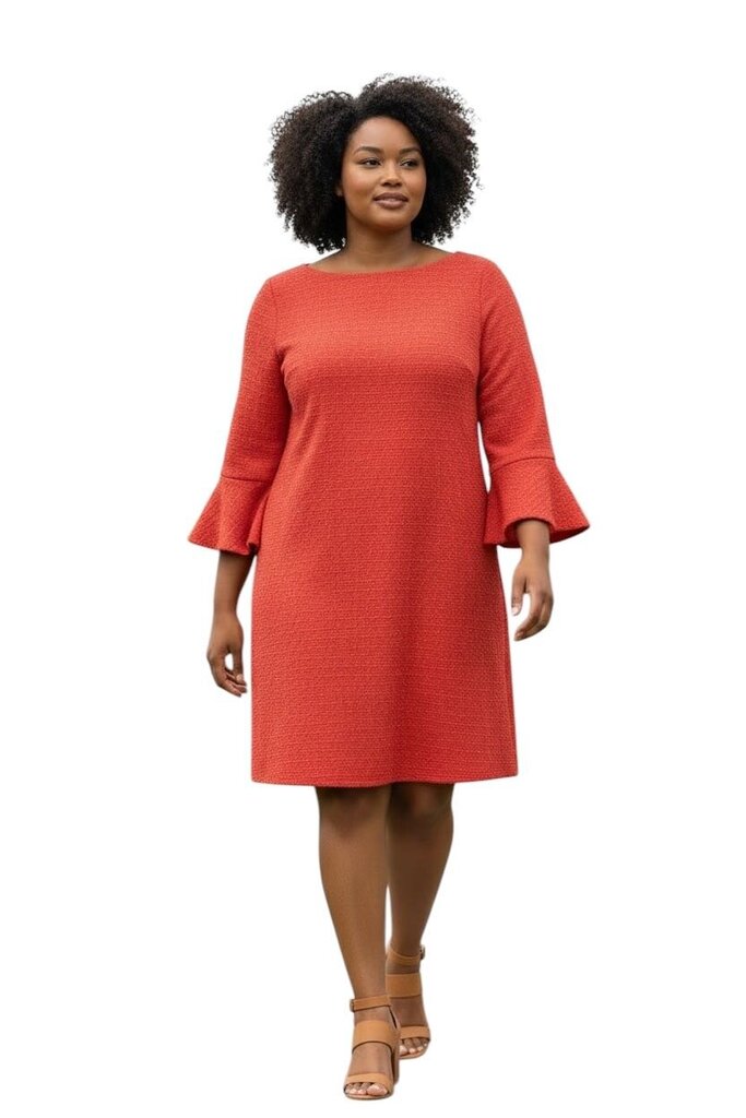 Wool Bell Sleeve Tweed Look/CE6