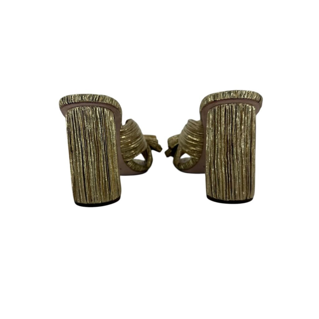 Loeffler Randall Gold Slip On Sandal