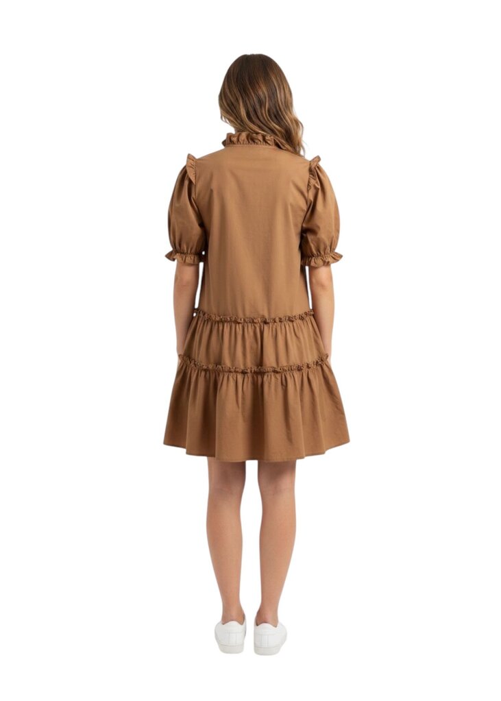 Merritt Tiered V Neck A-Line Dress