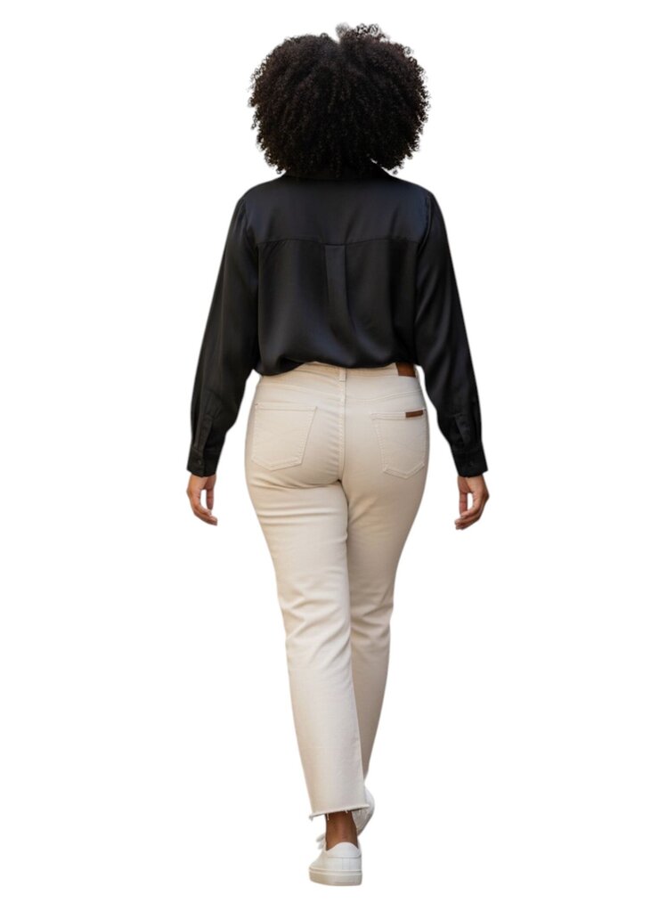 Straight Leg Mid Rise Jeans