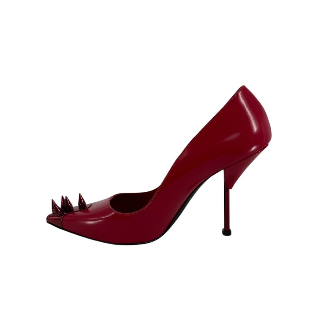 Alexander McQueen Leather Stud Pointed Toe Pump