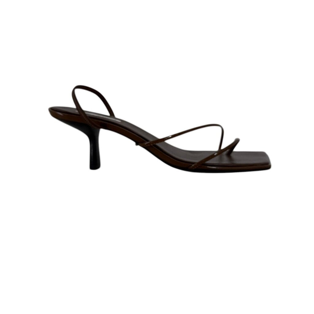 Tony Lama Ruma Mocha Patent Leather Sandals NWT.