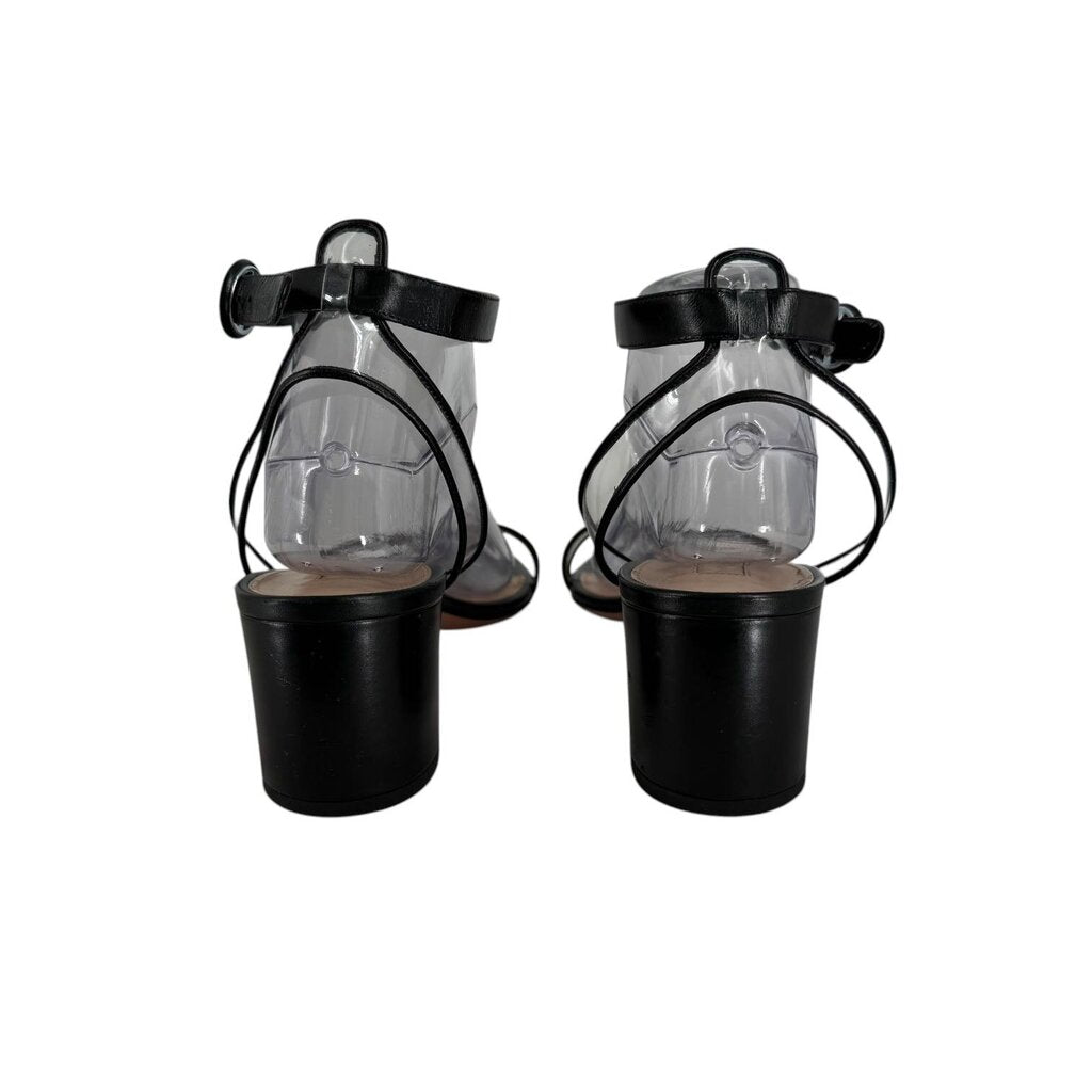 Aquazzura Firenze Minimalist Clear Strap Sandals