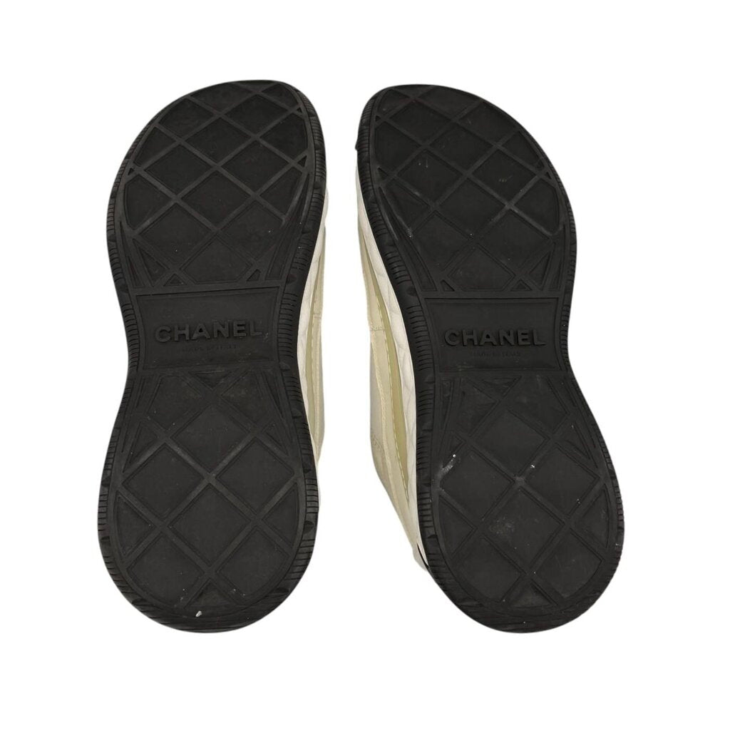 Chanel Rev Velvet Mixed Material Low Top Trainer Sneaker