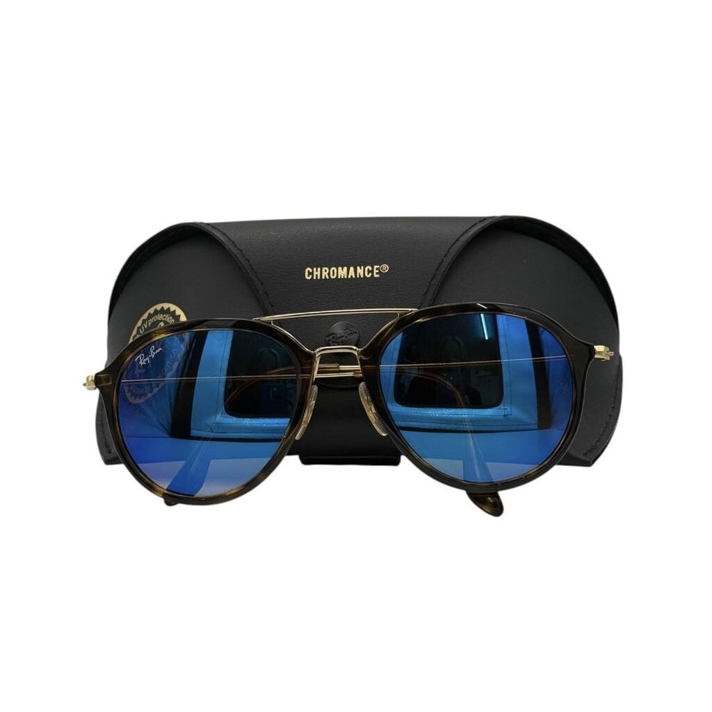 Ray Ban Tortoise Rounded Aviator Sunglasses