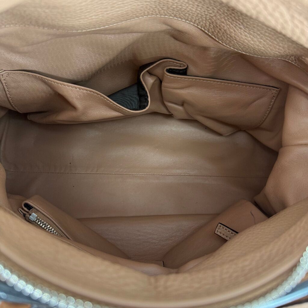 Pebbled Calfskin Ramble Studded Leather Tote Bag/EB6