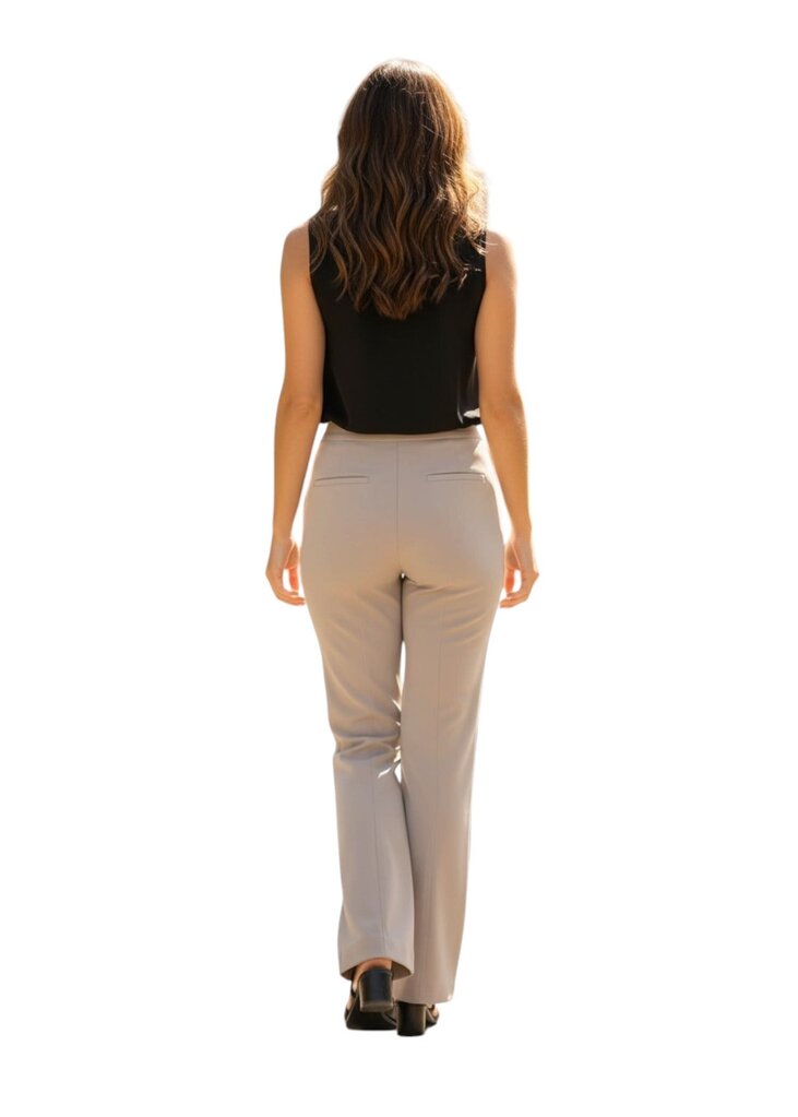 Brochu Walker Gray Front Zip Front Seem Dress Pant