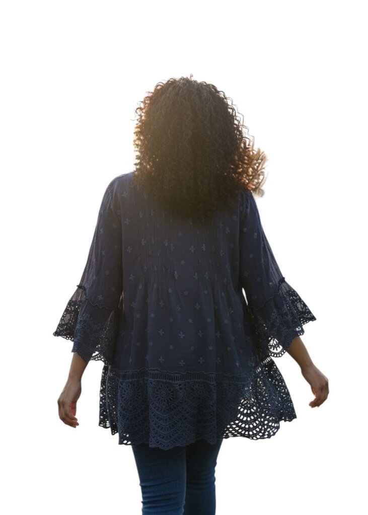 Johnny Was Manchengo Tunic Blue